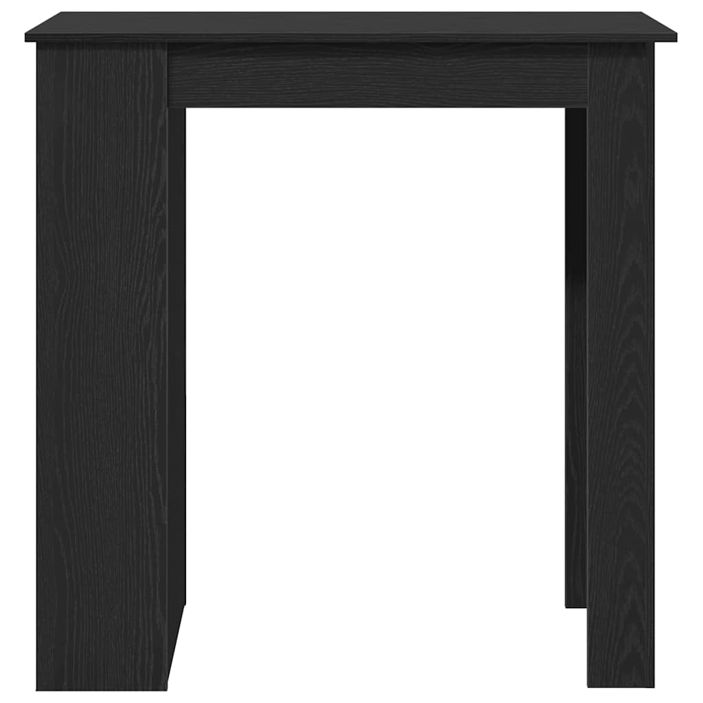 Barbord med oppbevaring svart eik 102x50x103,5 cm