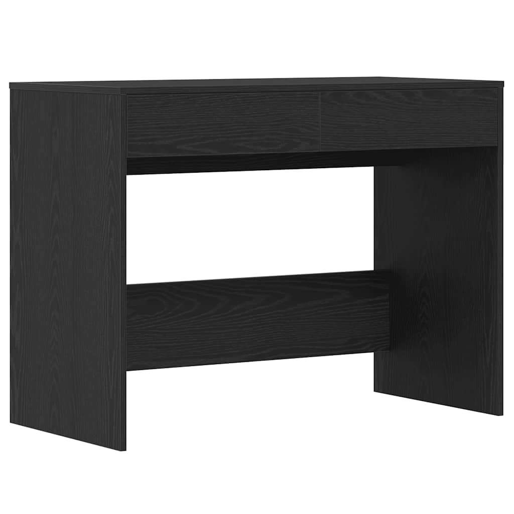 Skrivebord svart eik 101x50x76,5 cm konstruert tre
