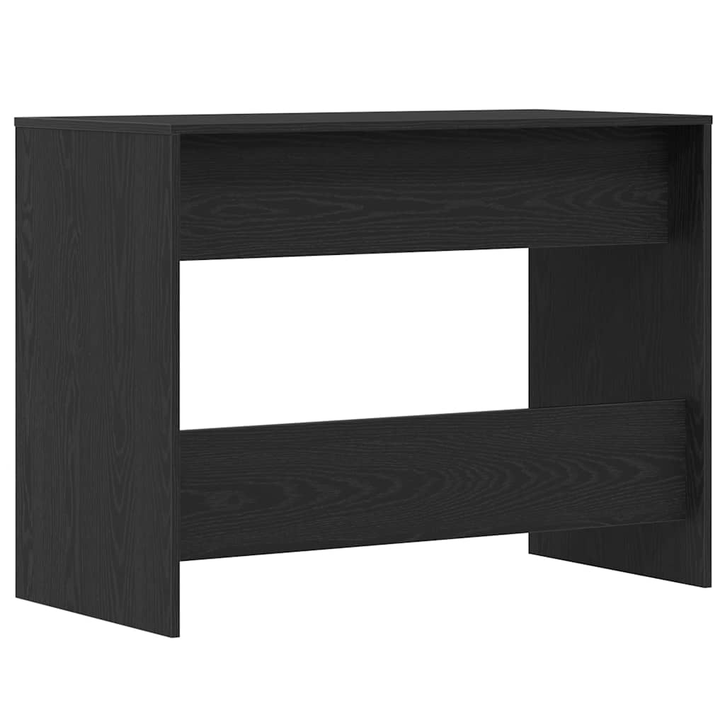 Skrivebord svart eik 101x50x76,5 cm konstruert tre
