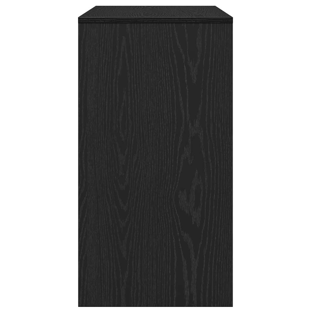 Konsollbord svart eik 89x41x76,5 cm konstruert tre