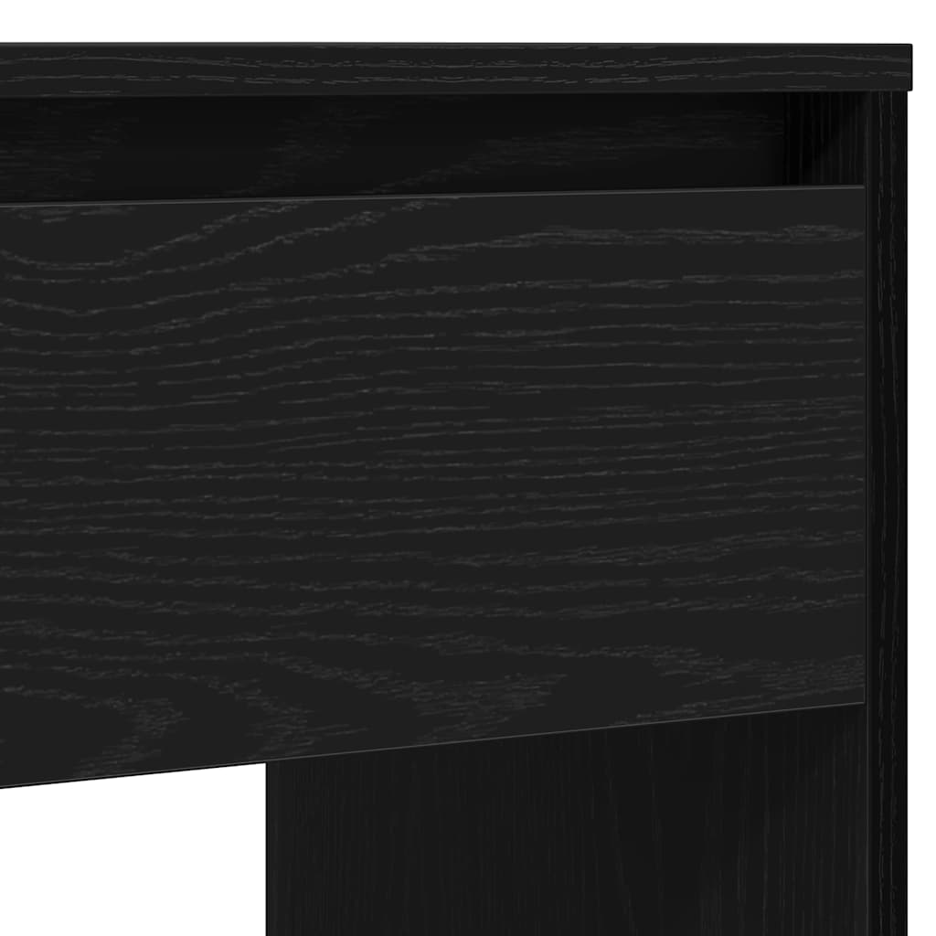 Konsollbord svart eik 89x41x76,5 cm konstruert tre