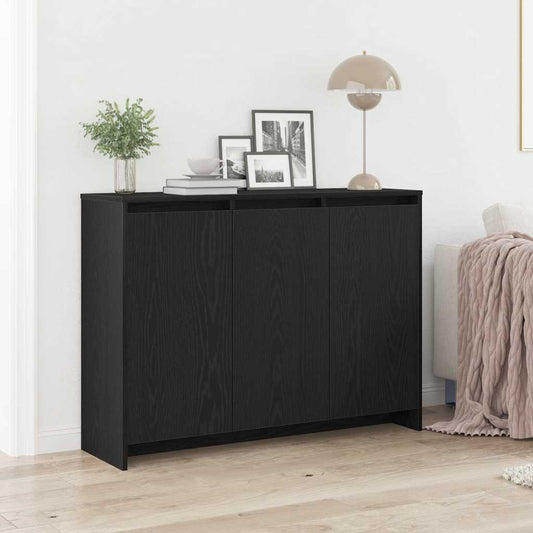 Serviesskap Svart 102 x 29.5 x 75 cm Konstruert tre