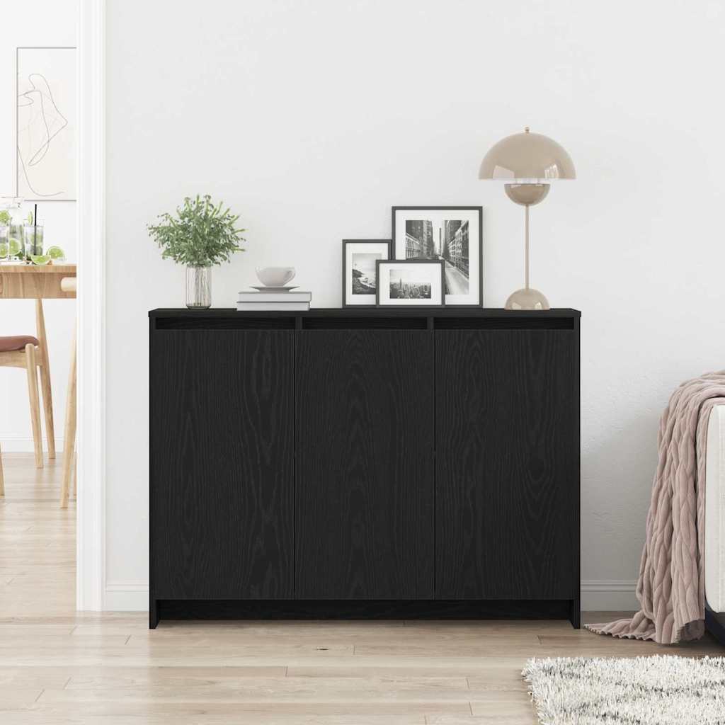 Serviesskap Svart 102 x 29.5 x 75 cm Konstruert tre