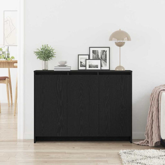 Serviesskap Svart 102 x 29.5 x 75 cm Konstruert tre