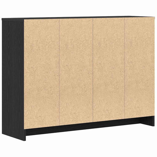 Serviesskap Svart 102 x 29.5 x 75 cm Konstruert tre