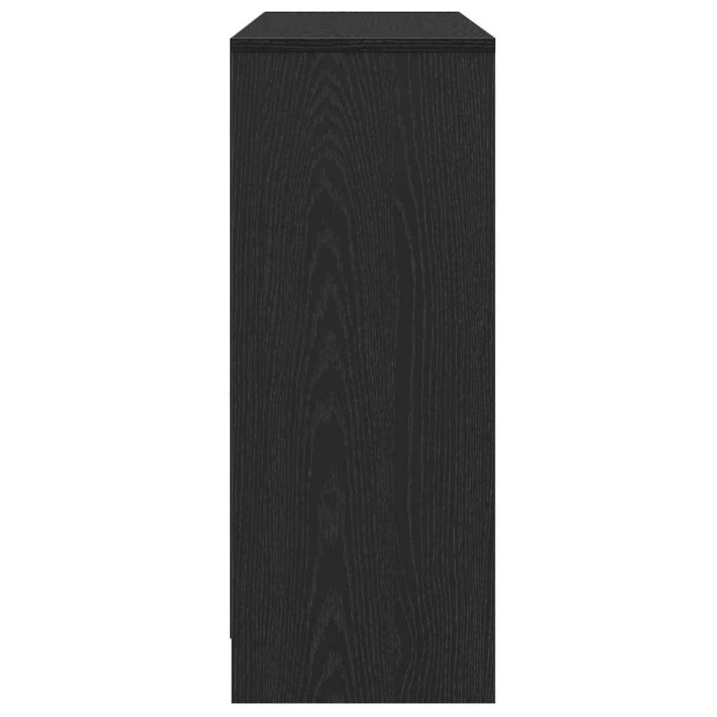 Serviesskap Svart 102 x 29.5 x 75 cm Konstruert tre