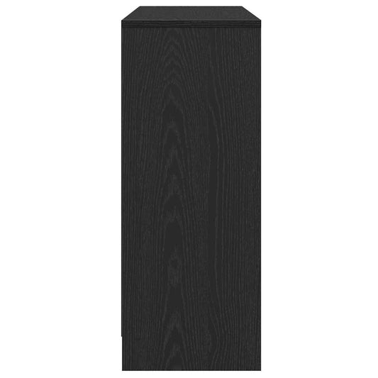 Serviesskap Svart 102 x 29.5 x 75 cm Konstruert tre