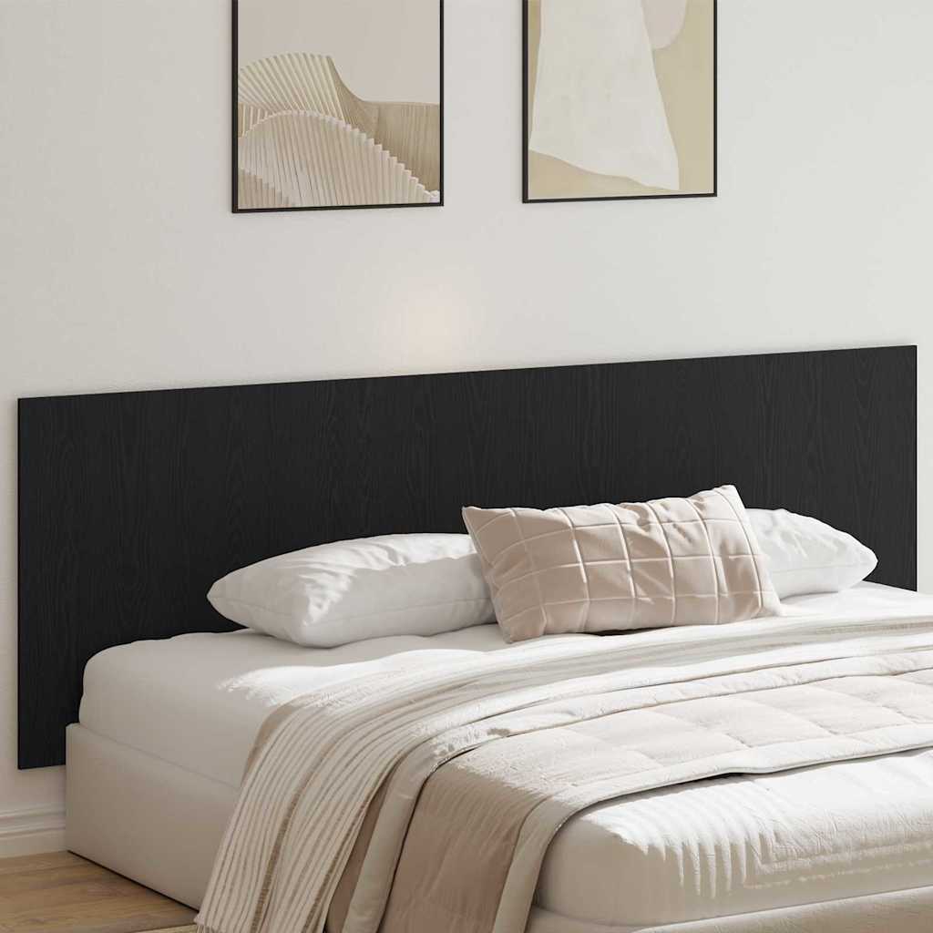 Seng Hodegjerde Svart Eik 160 x 1.5 x 80.5 cm Konstruert tre