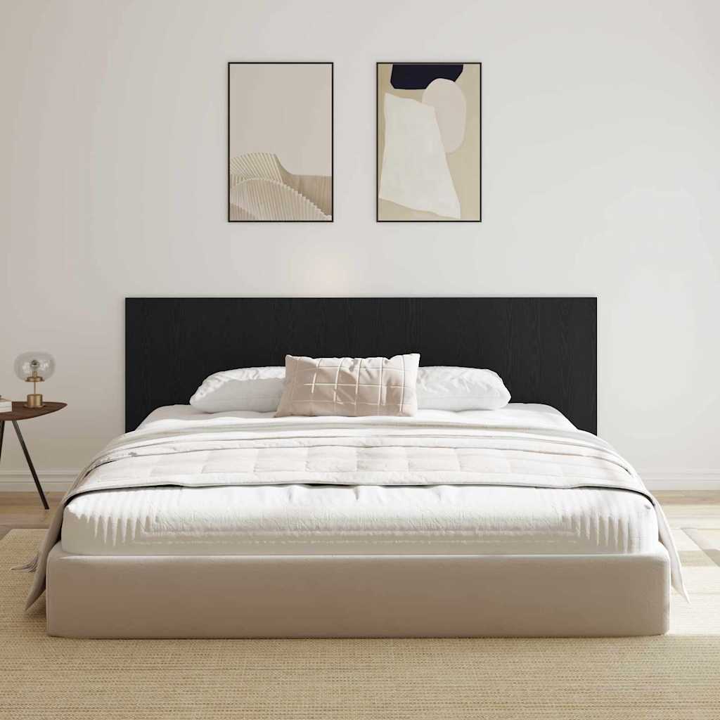 Seng Hodegjerde Svart Eik 160 x 1.5 x 80.5 cm Konstruert tre