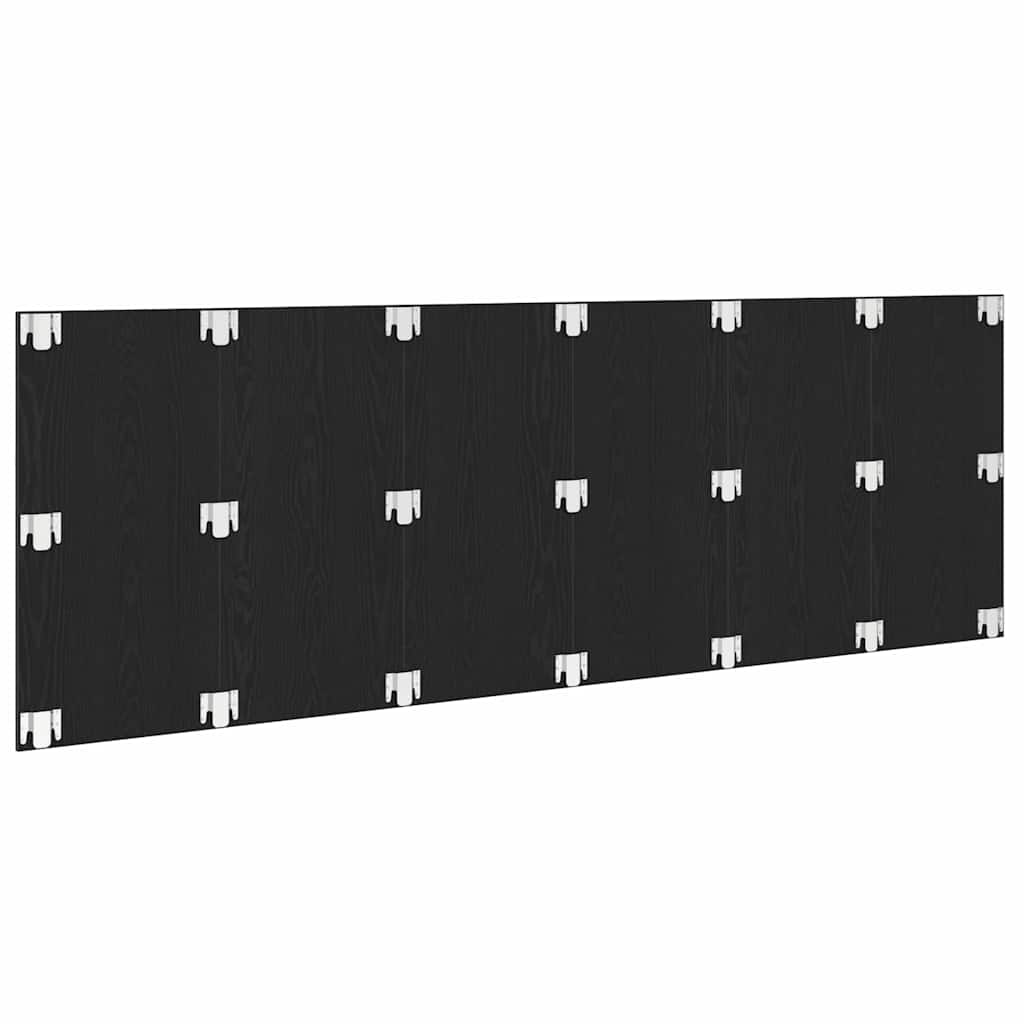 Seng Hodegjerde Svart Eik 160 x 1.5 x 80.5 cm Konstruert tre
