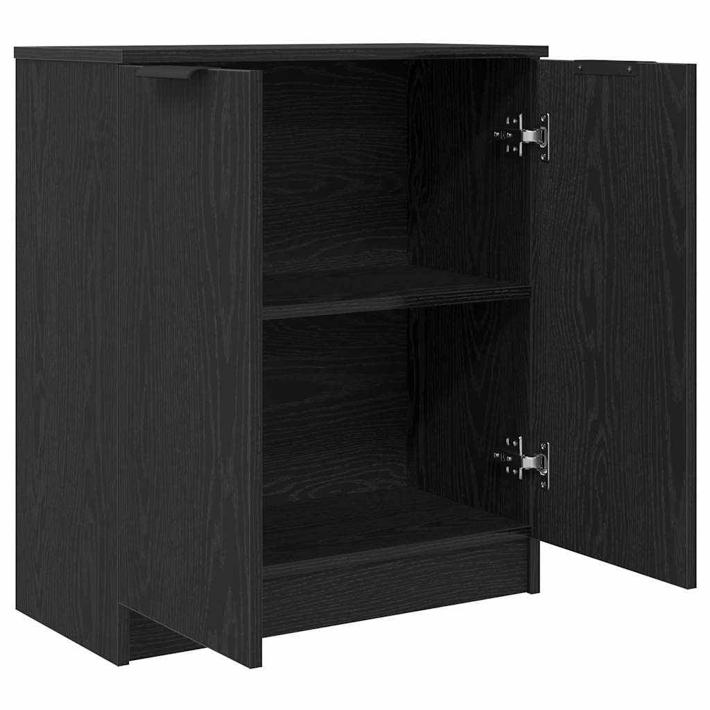 Serviesskap Svart Eik 60 x 30 x 70 cm Konstruert tre vidaXL