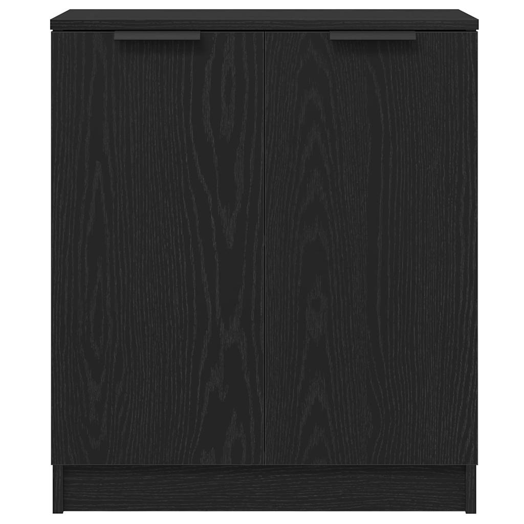 Serviesskap Svart Eik 60 x 30 x 70 cm Konstruert tre vidaXL