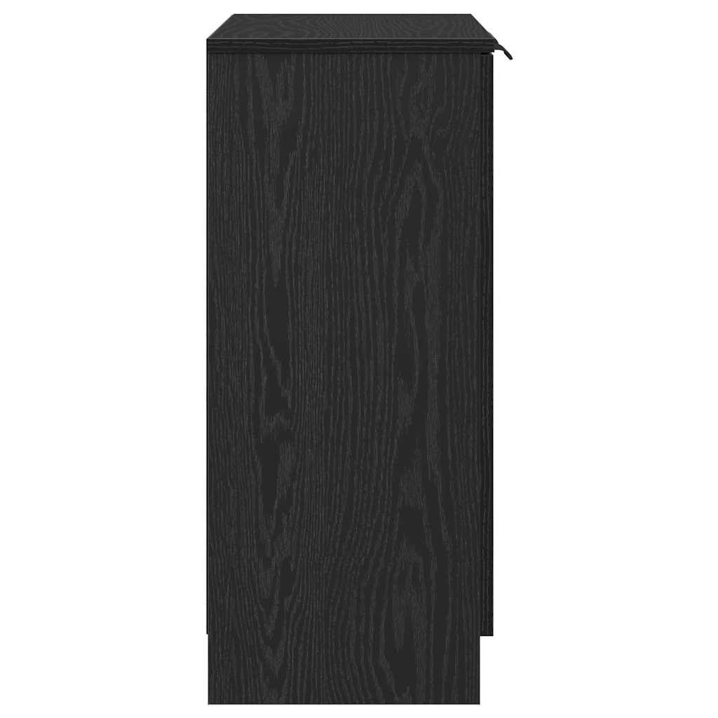 Serviesskap Svart Eik 60 x 30 x 70 cm Konstruert tre vidaXL