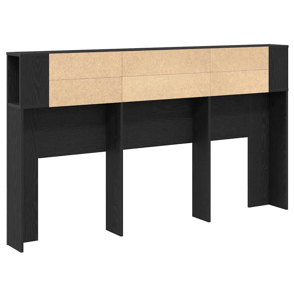 Hodegavlskap Svart Eik 180 x 18,5 x 102,5 cm Konstruert tre