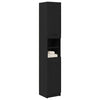 Baderomsskap Svart eik 32 x 34 x 188.5 cm Konstruert tre
