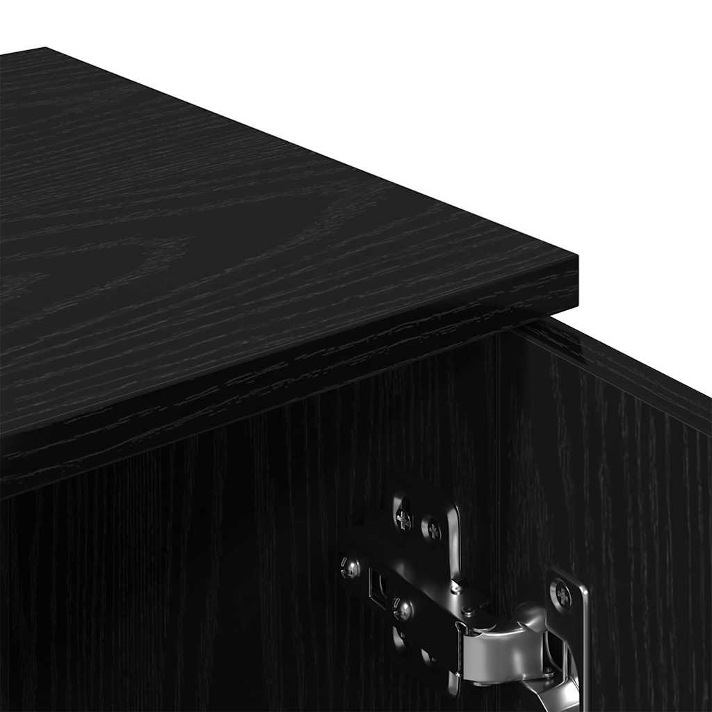 Serviesskap Svart Eik 30 x 30 x 70 cm Konstruert tre