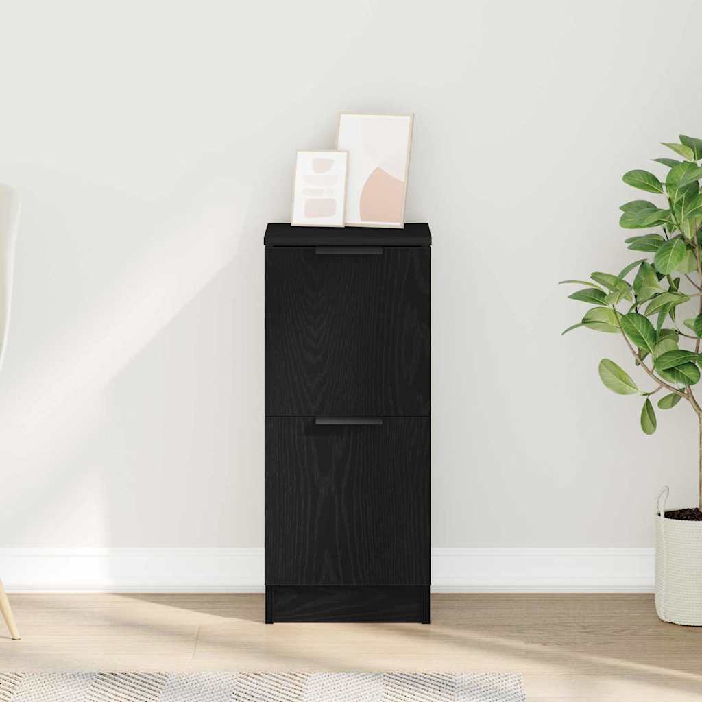 Serviesskap Svart Eik 30 x 30 x 70 cm Konstruert tre