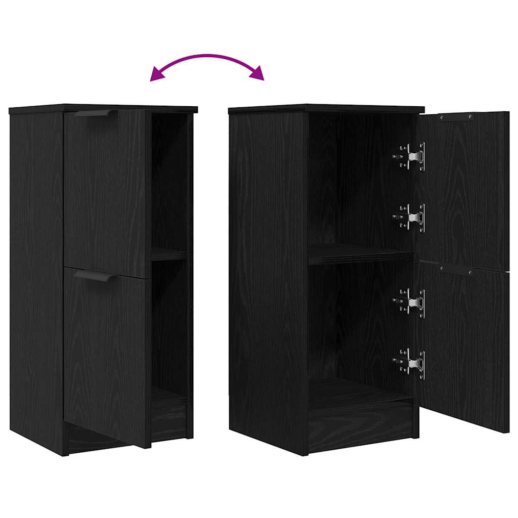 Serviesskap Svart Eik 30 x 30 x 70 cm Konstruert tre