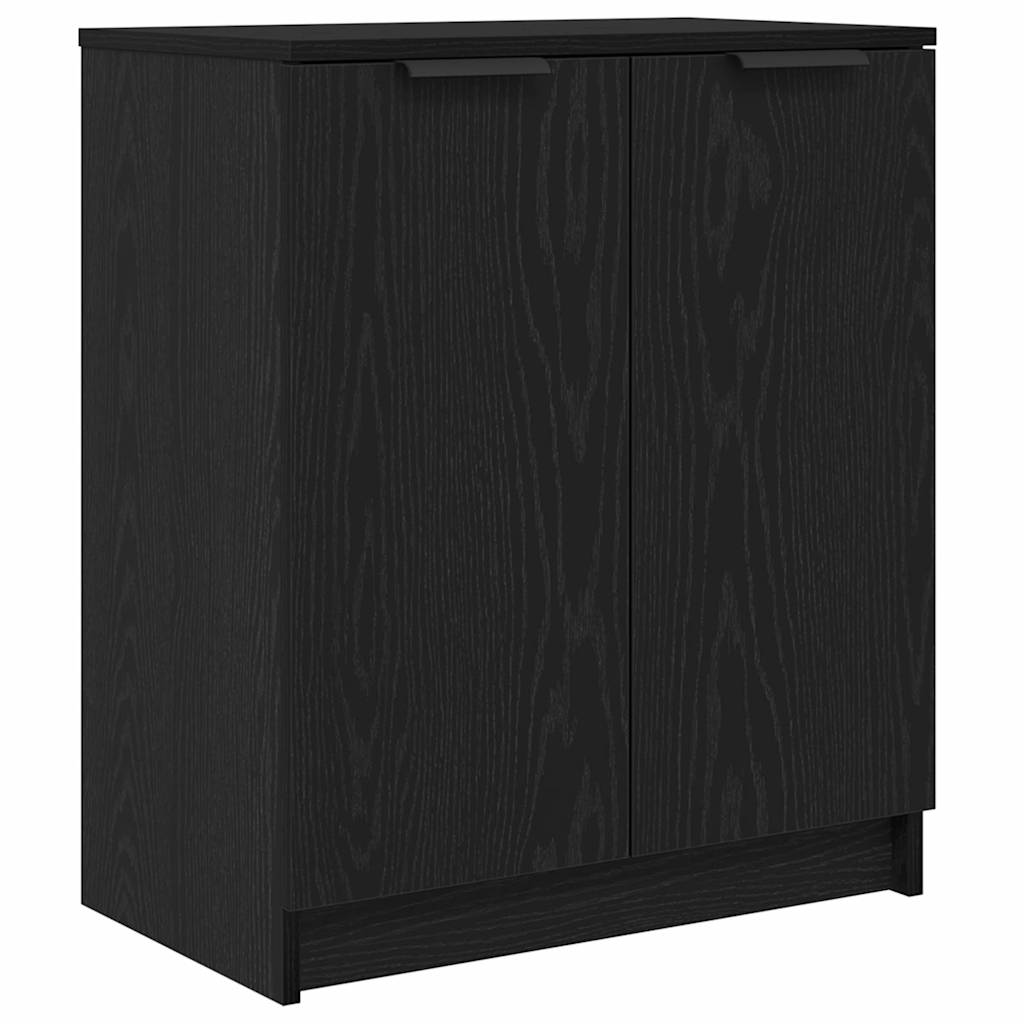 Sko Skap med hylle Svart Eik 59 x 35 x 70 cm Konstruert tre