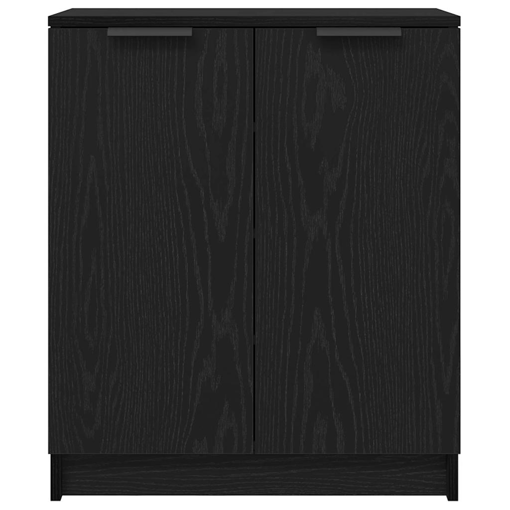Sko Skap med hylle Svart Eik 59 x 35 x 70 cm Konstruert tre