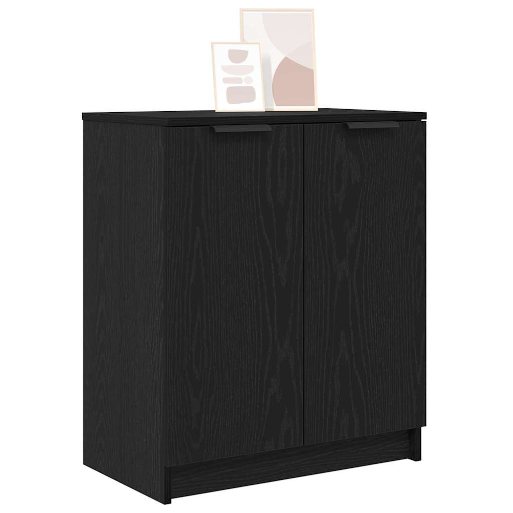 Sko Skap med hylle Svart Eik 59 x 35 x 70 cm Konstruert tre