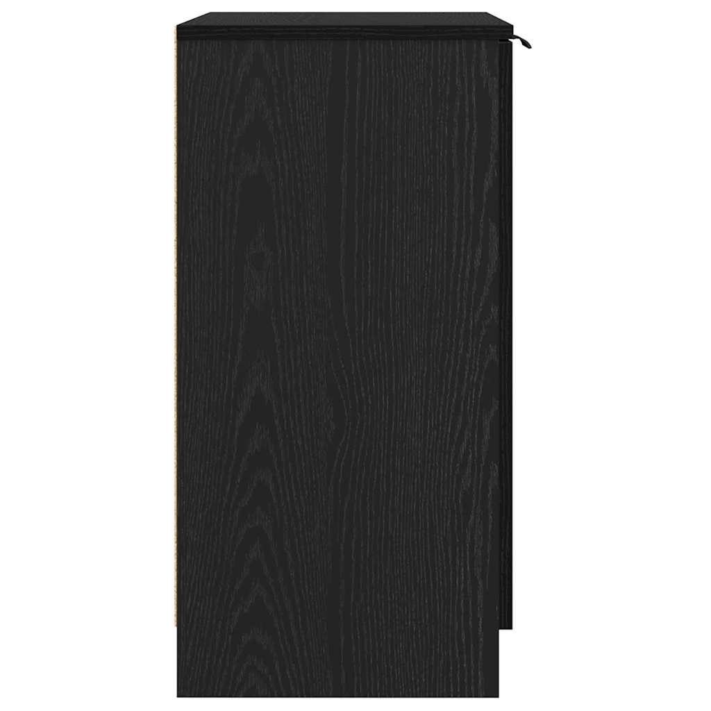 Sko Skap med hylle Svart Eik 59 x 35 x 70 cm Konstruert tre