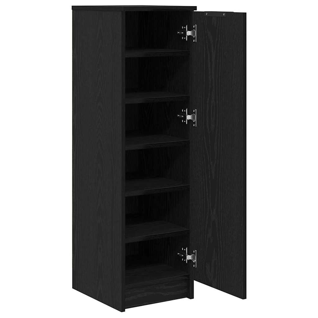 Sko Skap med hylle Svart Eik 29,5 x 35 x 101 cm Konstruert tre