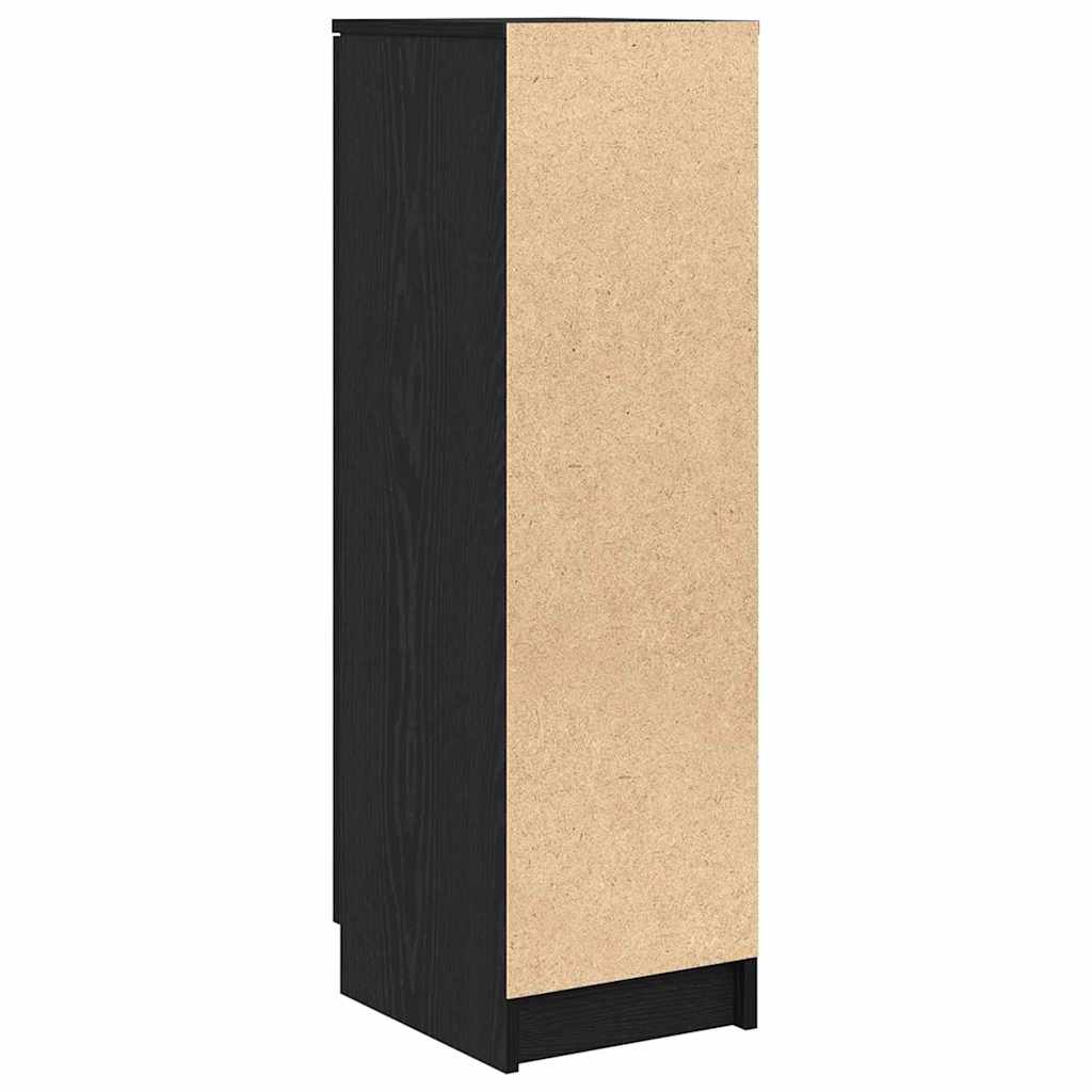 Sko Skap med hylle Svart Eik 29,5 x 35 x 101 cm Konstruert tre