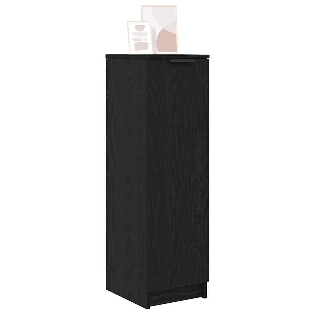 Sko Skap med hylle Svart Eik 29,5 x 35 x 101 cm Konstruert tre