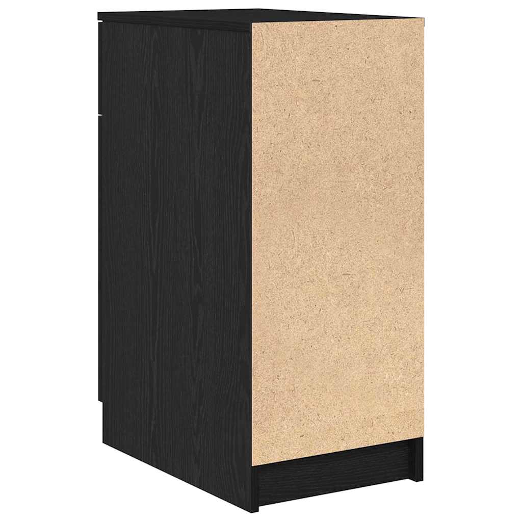 Kontorskap Svart Eik 33 x 50 x 75 cm Konstruert tre
