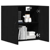 Veggskap svart eik 60x31x60 cm konstruert tre