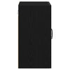 Veggskap svart eik 60x31x60 cm konstruert tre