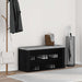 Skobenk svart eik 100x35x45 cm konstruert tre