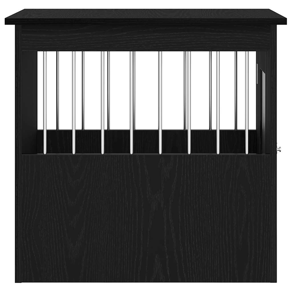 Hundeburmøbler svart eik 62x45x59 cm konstruert tre
