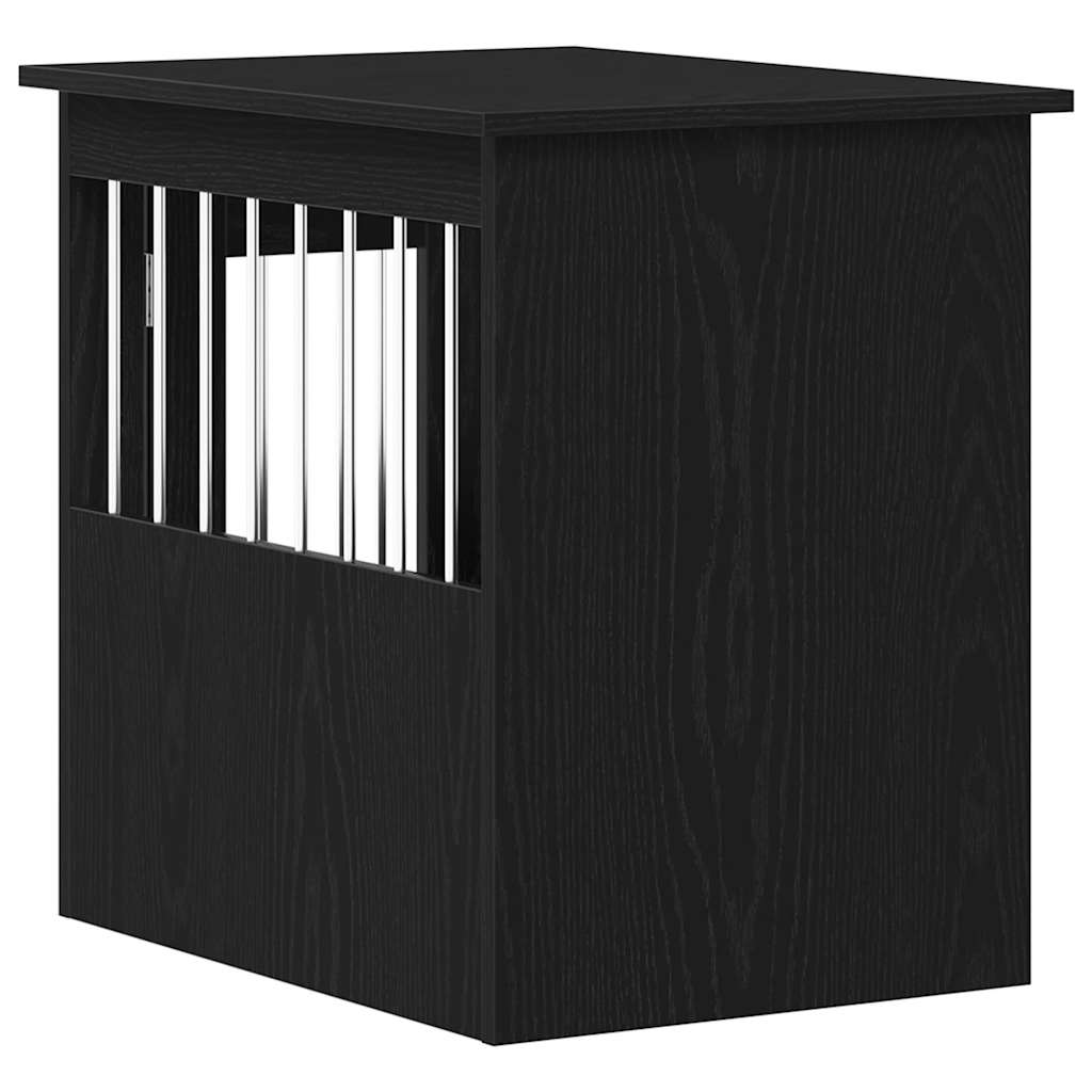 Hundeburmøbler svart eik 62x45x59 cm konstruert tre
