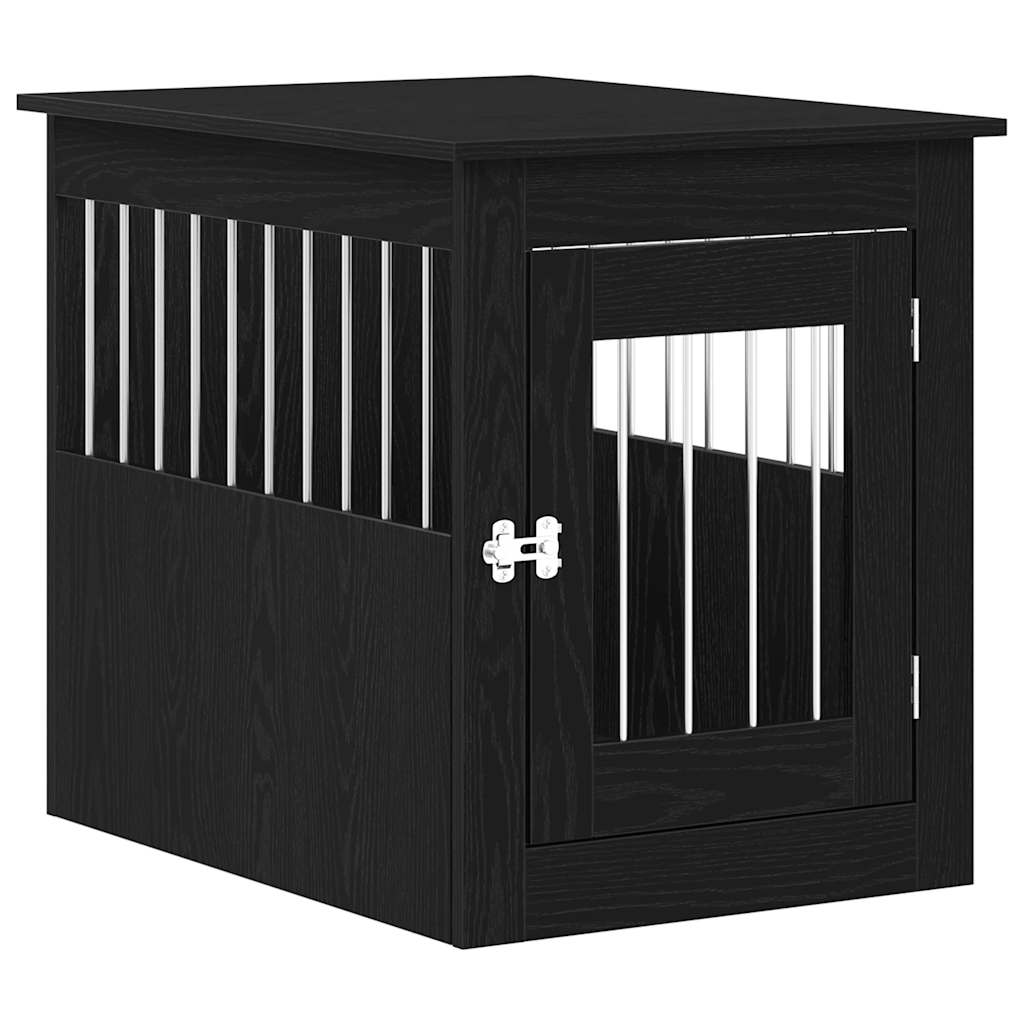 Hundeburmøbler svart eik 75x55x65 cm konstruert tre