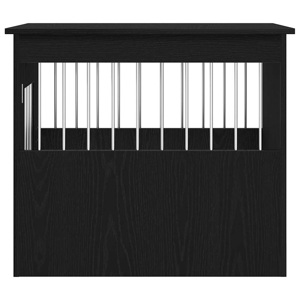 Hundeburmøbler svart eik 55x75x65 cm konstruert tre