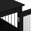Hundeburmøbler svart eik 75x55x65 cm konstruert tre