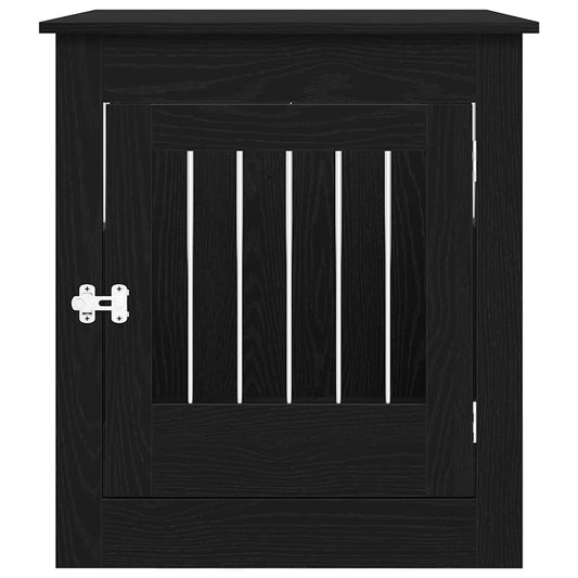 Hundeburmøbler svart eik 64,5x80x71 cm konstruert tre