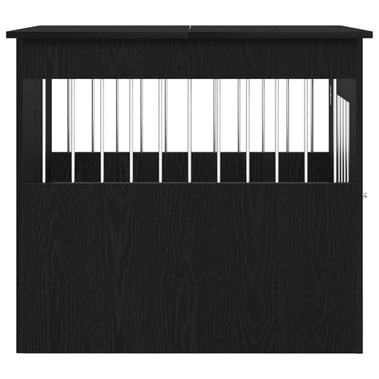 Hundeburmøbler svart eik 64,5x80x71 cm konstruert tre
