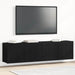 TV-skap 2 stk svart eik 160x30x41 cm konstruert tre