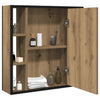 Baderomsskap med speil artisan eik 60x16x60 cm konstruert tre