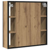 Baderomsskap med speil artisan eik 60x16x60 cm konstruert tre