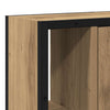 Baderomsskap med speil artisan eik 60x16x60 cm konstruert tre