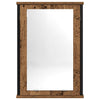 Baderomshylle med speil gammelt tre 42x12x60 cm konstruert tre