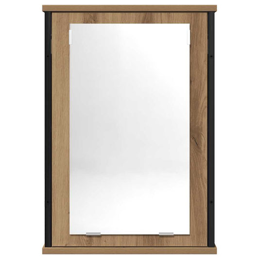Baderomshylle med speil artisan eik 42x12x60 cm konstruert tre