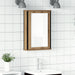 Baderomshylle med speil artisan eik 42x12x60 cm konstruert tre