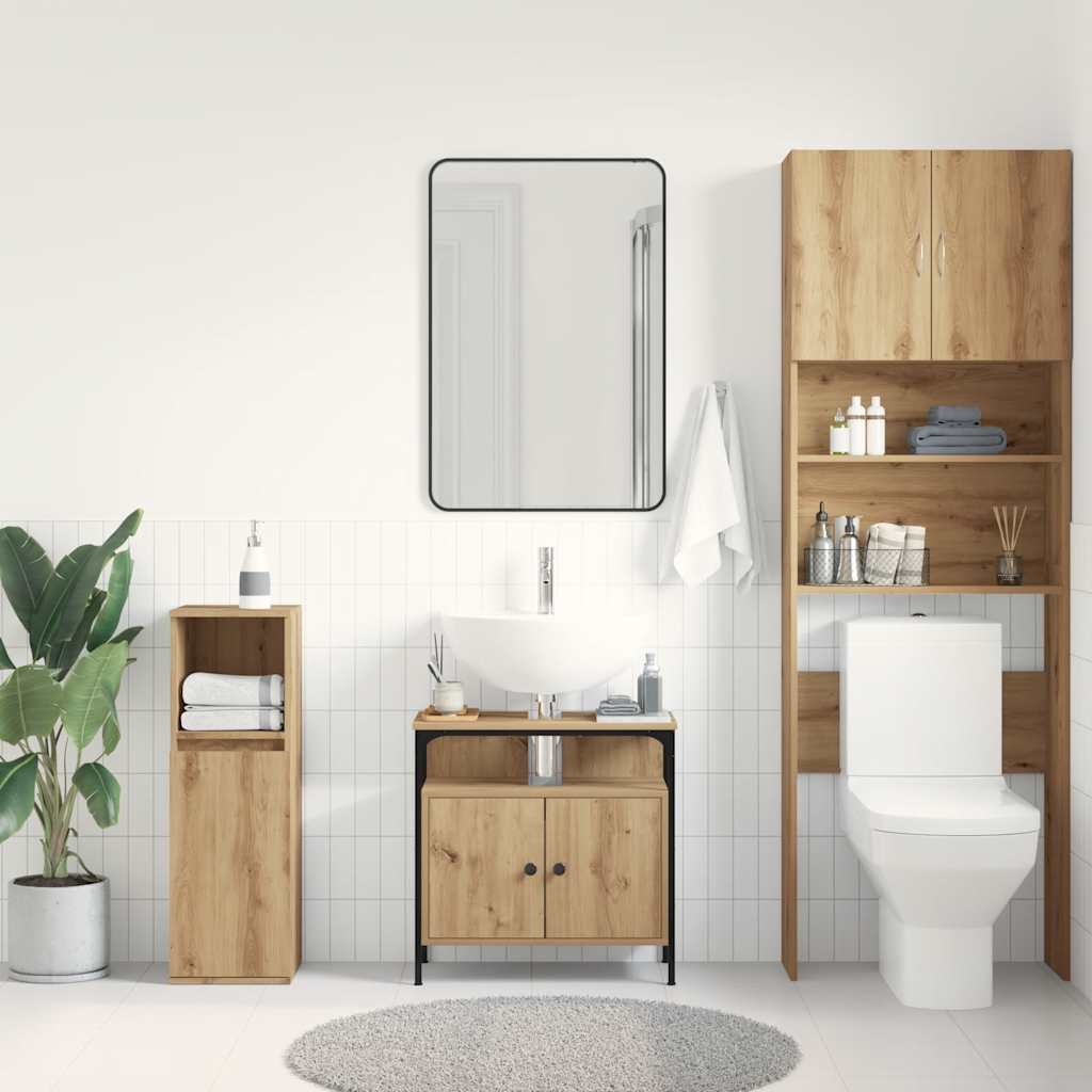 Servantskap artisan eik 60x30x60 cm konstruert tre