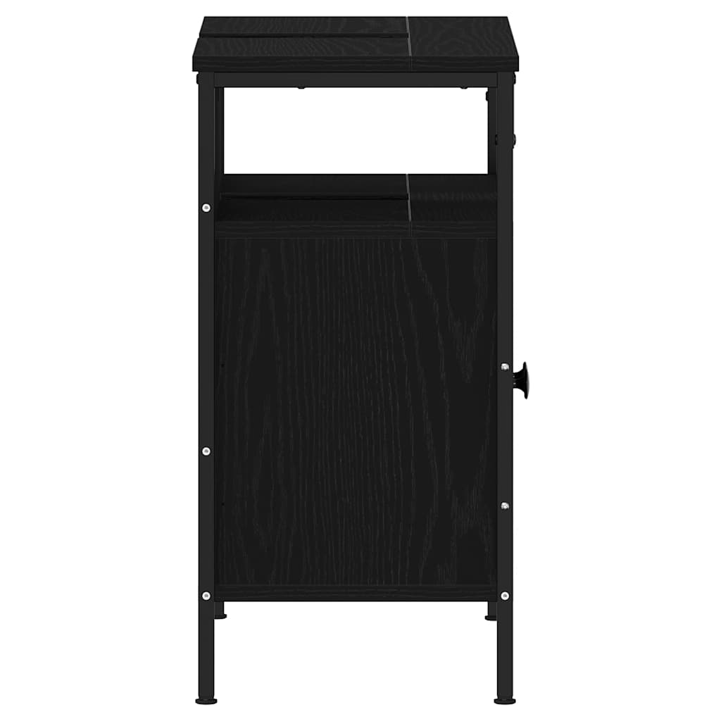 Servantskap svart eik 60x30x60 cm konstruert tre