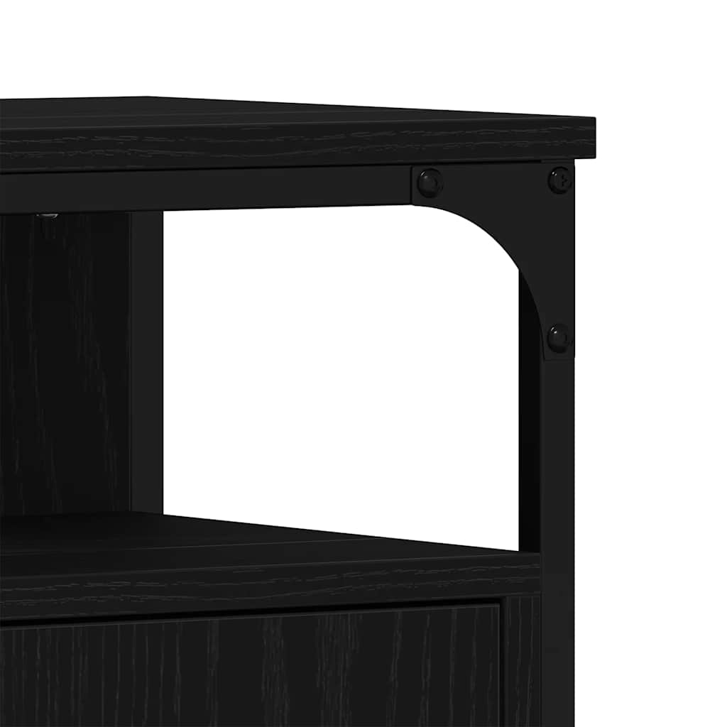 Servantskap svart eik 60x30x60 cm konstruert tre